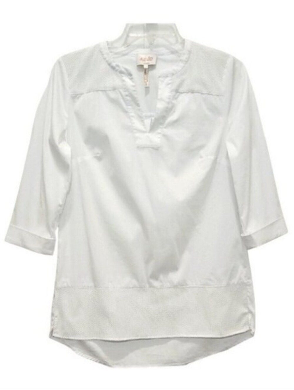 Laundry By Shelli Segal Los Angeles 3/4 Sleeve Tunic Top Size 2 New White